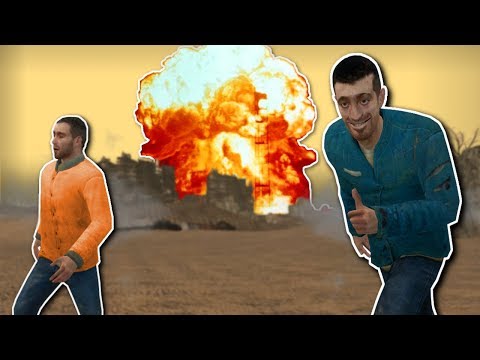 BASE BUILDING AGAINST NUKES! - Garry's Mod Gameplay - Gmod Sandbox Nuke Survival