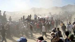 preview picture of video 'Chaos at Ojos Negros jump when spectator is hit by trophy truck in 2006 Baja 1000'