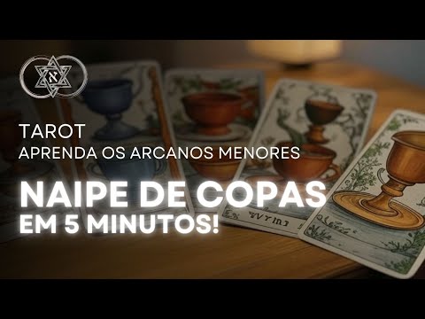 Mini Curso de Tarot | Arcanos Menores | Todas as cartas de Copas em 5 minutos!