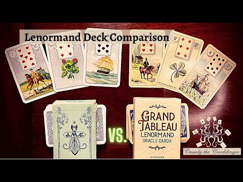 Blue Owl Vs. Grand Tableau Lenormand Deck Comparison with Cassidy the Cardslinger