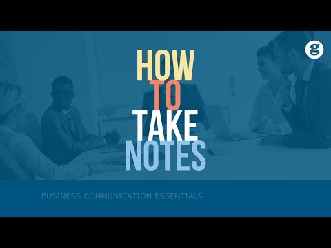 How to Take Notes