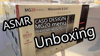 CASO DESIGN MG20 menu Mikrowelle & Grill Unboxing ASMR
