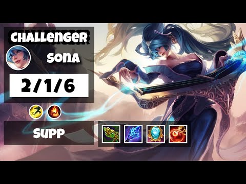Sona Challenger Gameplay S11 Replay 11.18 Support (2/1/6) - EU