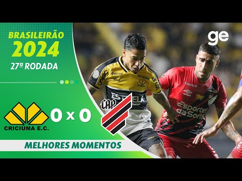 Gols e lances de Criciúma x Athletico Paranaense