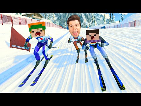 3 Youtuber fahren sich gegenseitig UM | Olympische Winterspiele