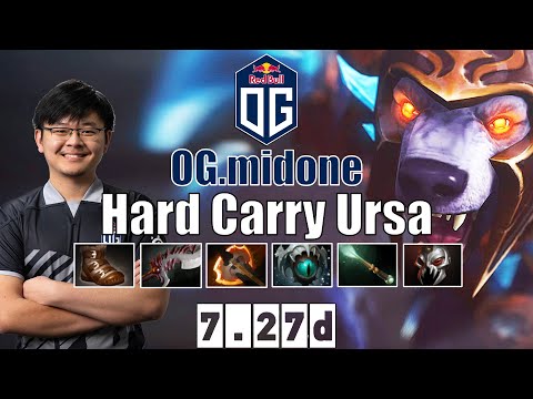 Ursa | OG.midone | Hard Carry Ursa | 7.27d Gameplay Highlights