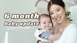 6 MONTH OLD BABY UPDATE | Sleep training, starting solids and milestones