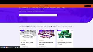 Website Bundle with Lifetime Membership 2 Course Platform