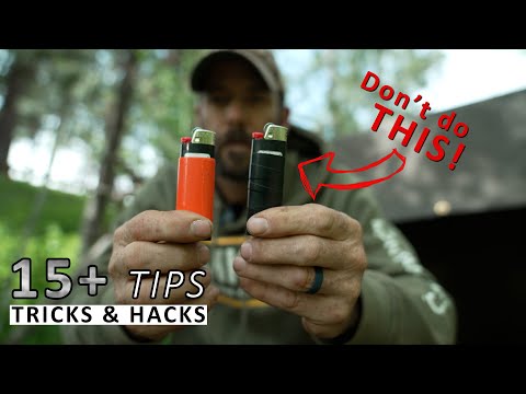 15+ Camping and Bushcraft Tips, Tricks, and HACKS!