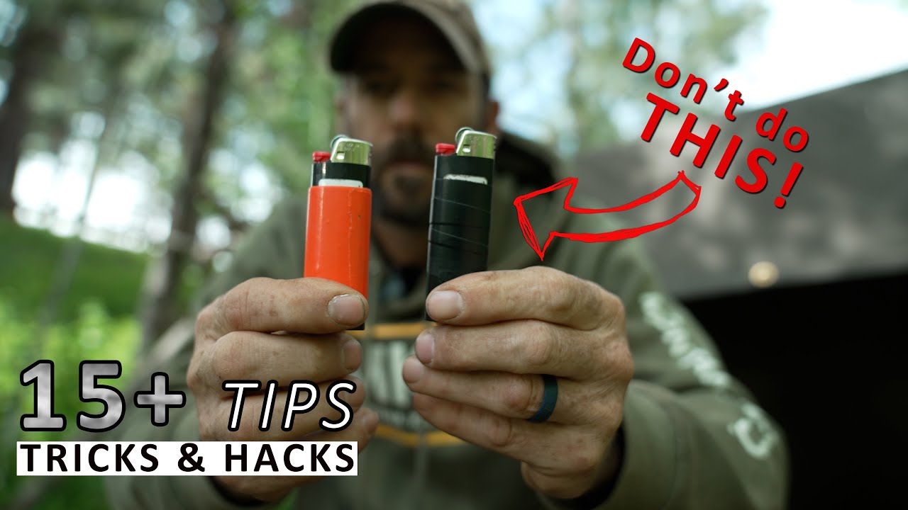 15+ Camping and Bushcraft Tips, Tricks, and HACKS!
