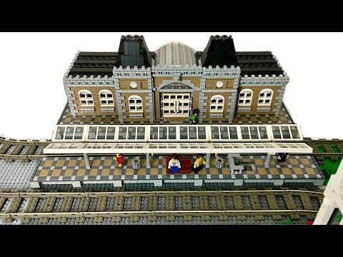 Bau einer Lego Stadt Teil 139. - Glaskuppel beim Bahnhof