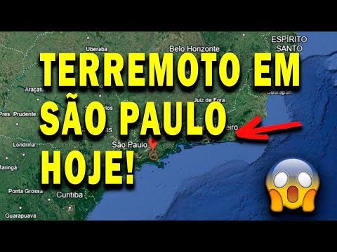 URGENTE! TERREMOTO EM SÃO PAULO HOJE! TERREMOTO EM PARAIBUNA - SP - TERREMOTO NO BRASIL 2024