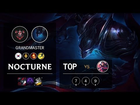 Nocturne Top vs Irelia - KR Grandmaster Patch 10.7