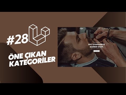 Laravel 12 Berber Randevu Sitesi Ders 28 - Öne çıkan Kategoriler
