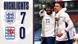 England U21 7-0 Luxembourg U21 | Clinical Young Lions Put SEVEN Past Luxembourg | Highlights