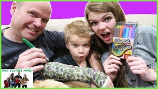 Who Gets To Sign Ty&#39;s Cast First?  HIDE AND SEEK / That YouTub3 Family