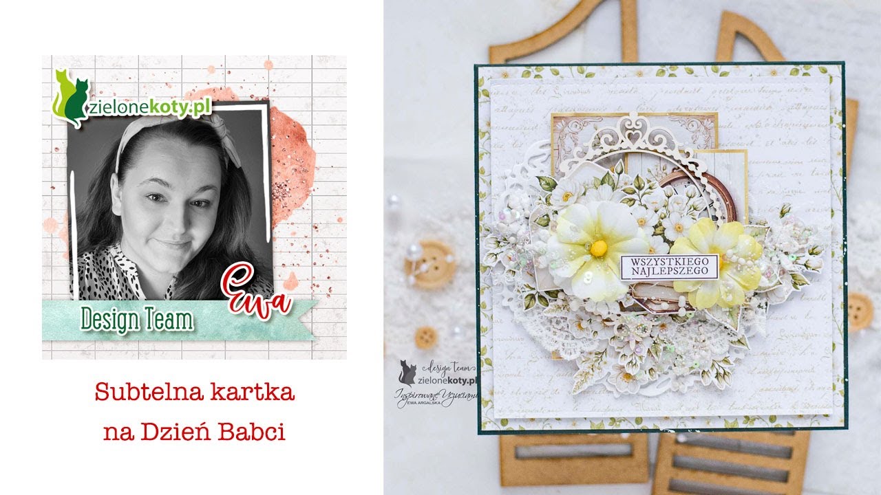 Subtelna kartka na Dzień Babci + video | Ewa