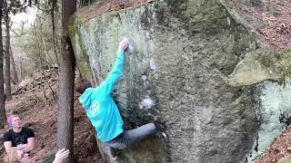 Video thumbnail of Malý Kotrmelec, 7A+. Modřín