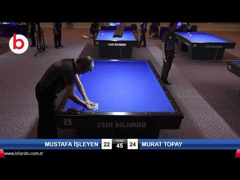 MUSTAFA İŞLEYEN & MURAT TOPAY Bilardo Maçı - 2020 TK 1.ETAP ANTALYA-3.ÖN ELEME