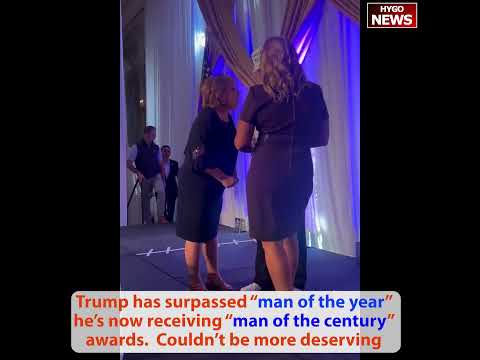 Trump surpassed man of the year, now receiving man of the century awards. Couldn’t be more deserving