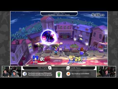 GUMS05 Singles (Winner's Finals) - GoNE Marss (ZSS) vs HSG Craftis (Sonic)