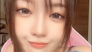 TikTokライブ配信 チュー顔 声 かわいい  귀여운 미인  보이는  속옷  가슴  바지