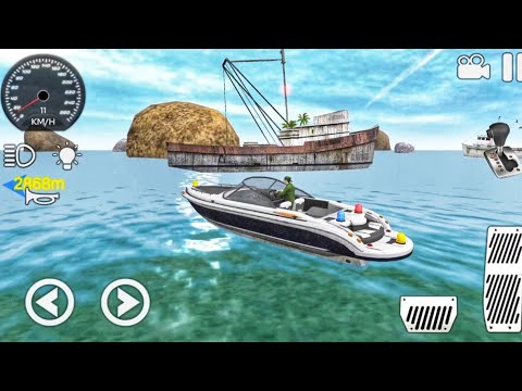 Boat Coast Rescue Simulator 2021 -Lifegoard Ship Emergency Driving - Android Start game play