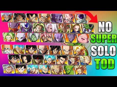 All 44 Characters Solo ToD Combos -  No Supers - DBFZ