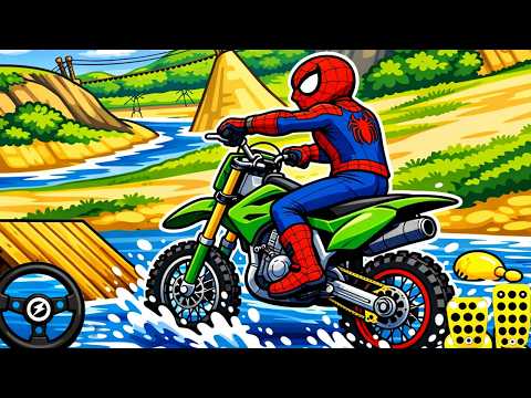 Motocross Beach Bike Stunt Racing Game - Beach SuperHero Bike Driving Sandy Game - Android Gameplay