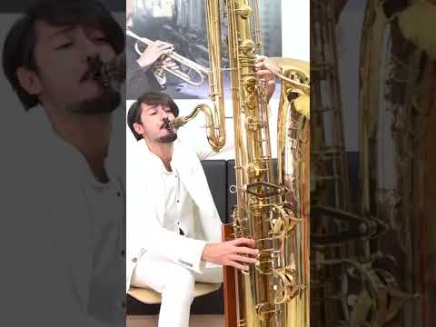 This is what the world's largest saxophone sounds like.