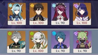 【原神】Ver.Luna VI b 螺旋12層 旧エウルア雷電PT＆超開花アルハイゼンで星9攻略【Genshin Impact】