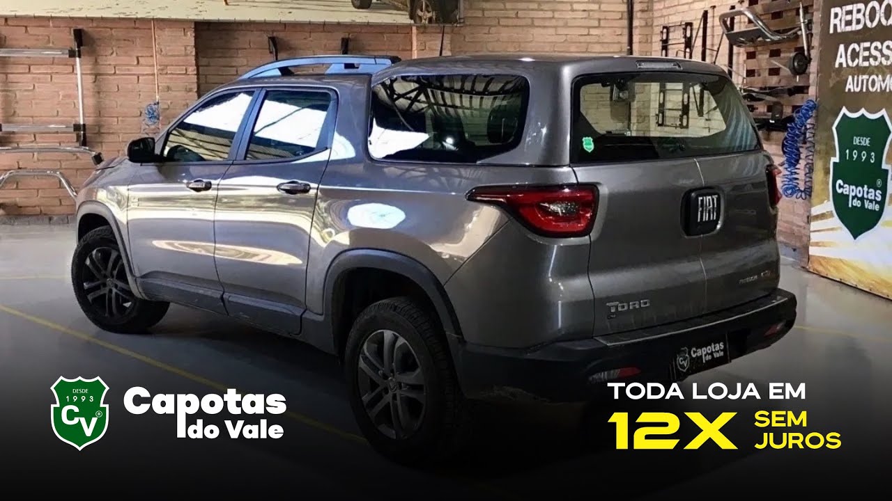 Fiat Toro recebeu Capota de Fibra Slim Luxo - Para quem gosta de Exclusividade - Capotas do Vale