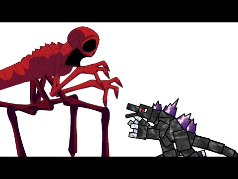 RED vs Mobzilla (NES Godzilla Creepypasta Vs Minecraft MOD)