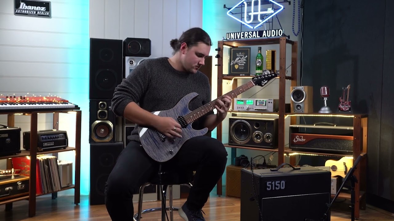 Suhr Modern Plus HSH w/Deluxe Gigbag - Trans Blue Denim/Slate PF