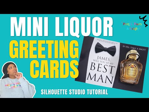 , title : 'DIY Mini Liquor Bottle Holder Greeting Card Gift Idea - Silhouette Tutorial'