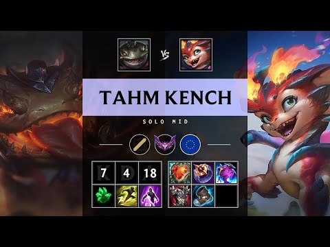 Tahm Kench Mid vs Smolder - EUW Master Patch 25.19