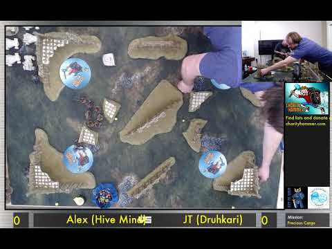 Charity Hammer 2: Game 3 - Alex MacDougall's Bugs vs JT McDowell's Druhakari (Part 1 of 3)