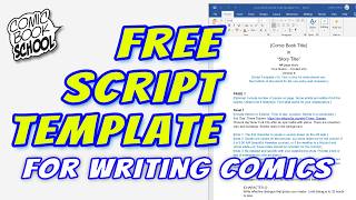 Script Template for Comic Book Writers - Demo & Download of Open Source Template