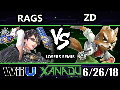 S@X 256 Smash 4 - ZD (Fox) Vs. Rags (Bayonetta) - Wii U Losers Semis