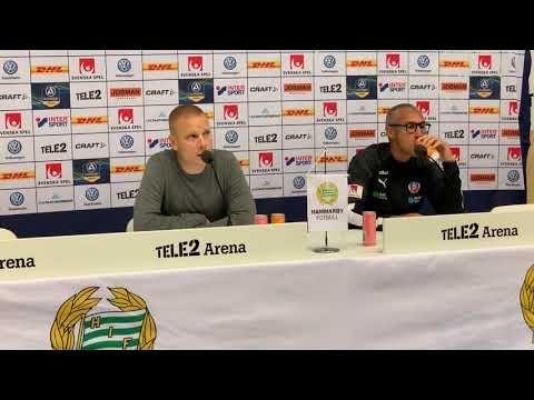 Presskonferens efter Hammarby IF – HIF