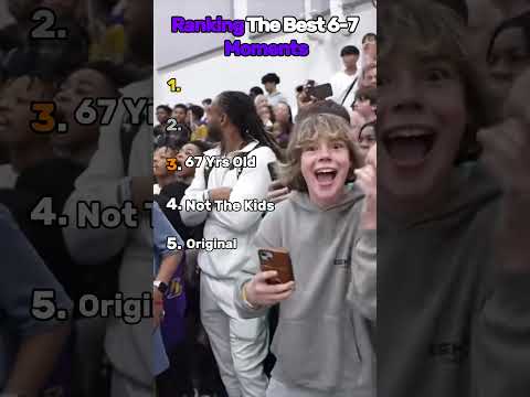 Ranking the Best 6-7 Moments #funny #memes