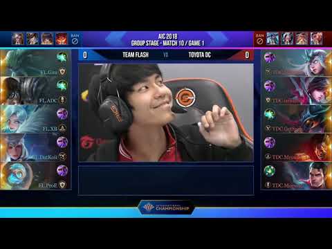 AIC 2018 - Team Flash vs Toyota Diamond Cobra - Bản lĩnh của người Việt Nam Lội Ngược Dòng Ngoạn Mục