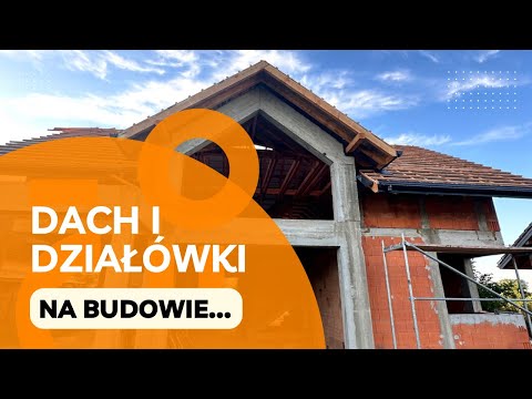 Kolejny dzień na budowie domu - konstrukcja dachu i ściany działowe na parterze