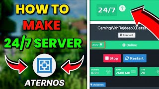 How to Make Aternos server 24/7 Online 🙀 | Aternos server  24/7 | Aternos server #minecraft