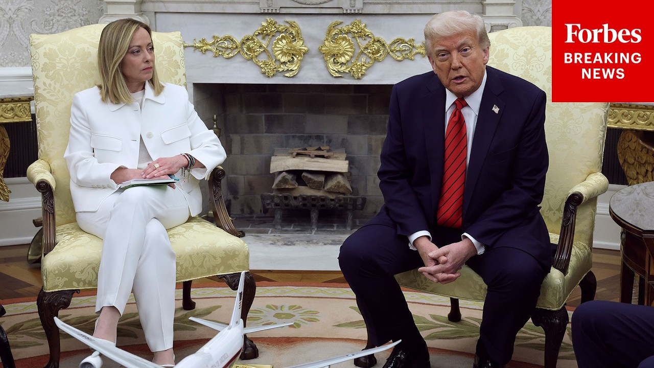 BREAKING NEWS: Trump Takes Questions After Question During Oval Office Meeting With Italy's Meloni