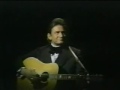 Johnny Cash sings "The Ten Commandments"