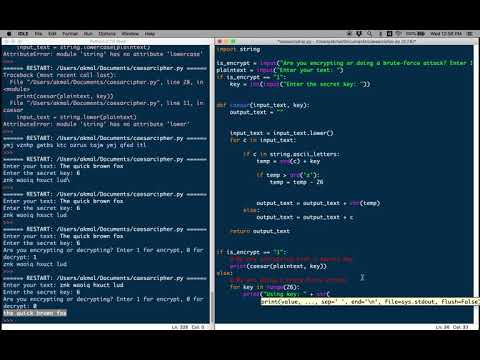 03 Caesar Cipher Brute Force Attack Exercise In Python
