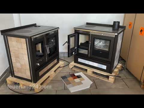 Endlich ein (ge)SCHEITER Holzherd 13,8kW Nennleist. feuerland24 Küchenhexe Küche Herd Ofen Premium
