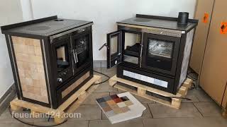 Endlich ein (ge)SCHEITER Holzherd 13,8kW Nennleist. feuerland24 Küchenhexe Küche Herd Ofen Premium