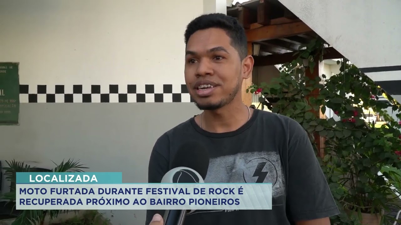 MOTO FURTADA DURANTE FESTIVAL DE ROCK É RECUPERADA PRÓXIMO AO BAIRRO PIONEIRO